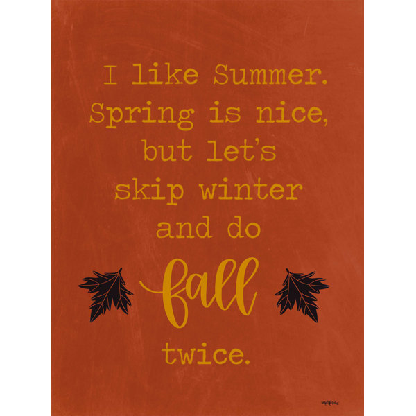 Trinx " Fall Twice " Wayfair